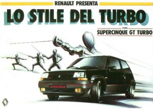 Anuncio de presentación del Renault Súper 5 GT Turbo