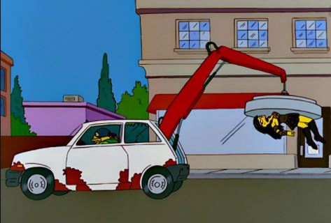 Un Renault 5 en la conocida serie Los Simpson